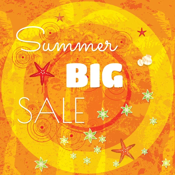 Summer sale design template — Stock Vector