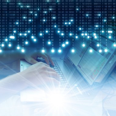 Teknoloji iş kavramı arka plan ağ 