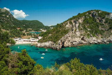 muhteşem plaj Yunanistan Korfu