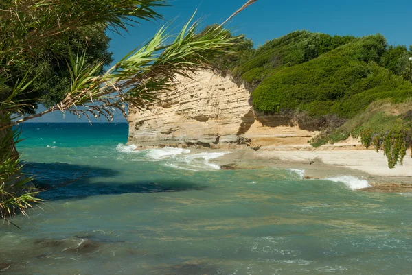 अद्भुत समुद्र तट ग्रीस Corfu — स्टॉक फ़ोटो, इमेज