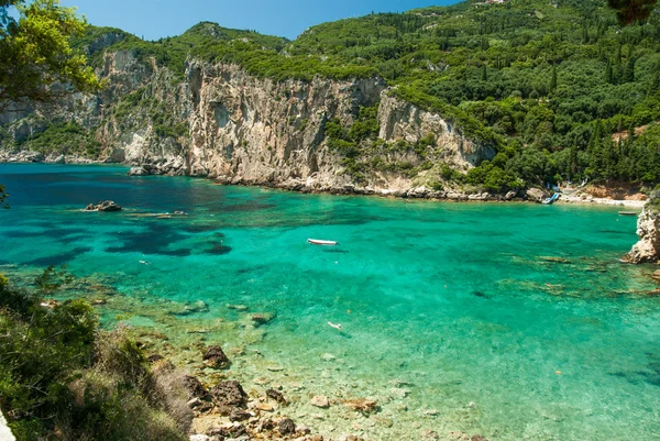 Pantai menakjubkan Yunani Corfu — Stok Foto