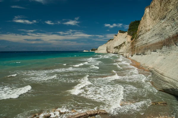 Fantastiska strand Grekland Korfu — Stockfoto