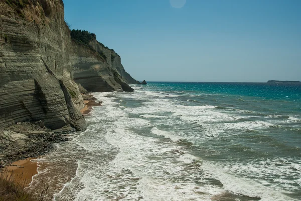 Fantastiska strand Grekland Korfu — Stockfoto