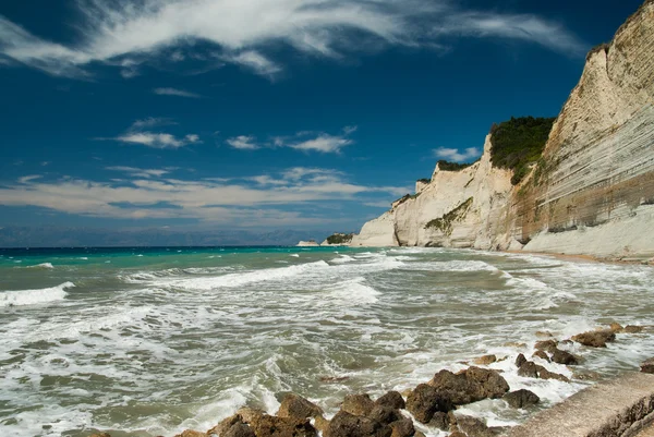 Fantastiska strand Grekland Korfu — Stockfoto