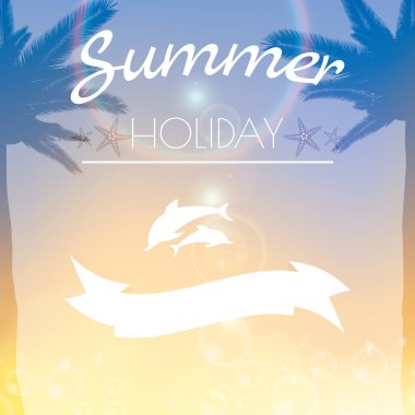 yaz tatil yaratıcı poster