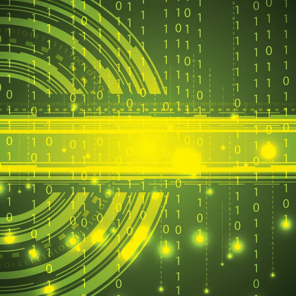 Fondo binario de tecnología abstracta — Archivo Imágenes Vectoriales