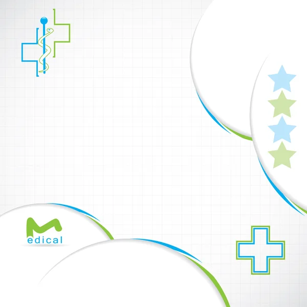 矢量宣传册版式设计模板绿色医疗 — 图库矢量图片