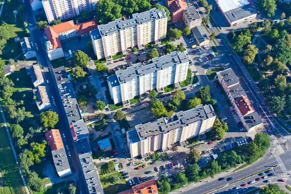 Vista aérea de los suburbios de Opole —  Fotos de Stock