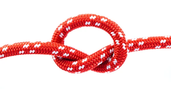 Rope knot isolated on white — Stock Photo, Image