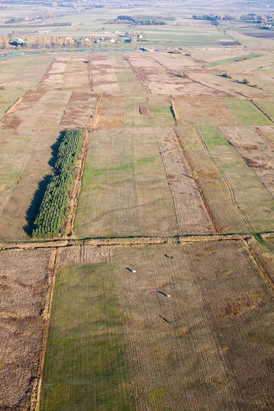 nida nehir meadows manzara havadan görünümü