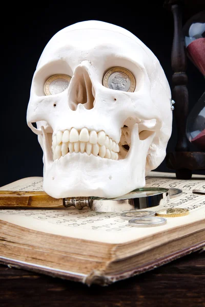 Menselijke scull — Stockfoto