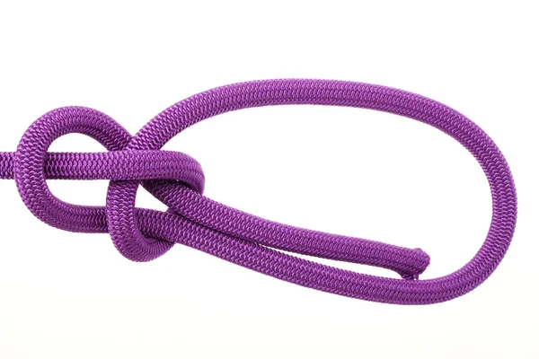 Rope knot isolated on white — Stock Photo, Image
