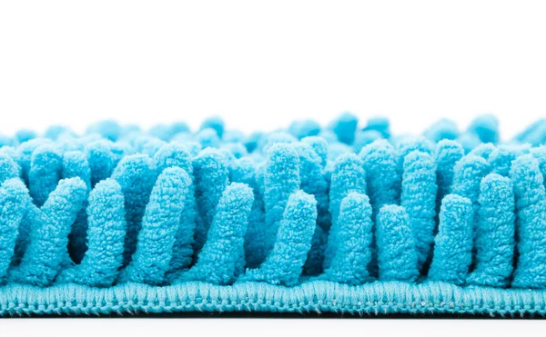 Blue microfiber mop strands texture — Stock Photo, Image