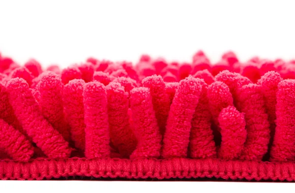 Red microfiber mop strands — Stock Photo, Image