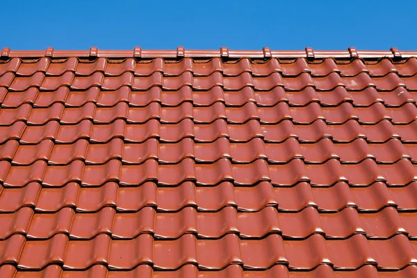 New red roof tiles — Stock Photo, Image