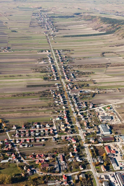 Polonya pinczow şehrin havadan görünümü — Stok fotoğraf