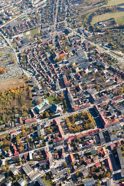 Вид с воздуха на город Пинчов в Польше — стоковое фото