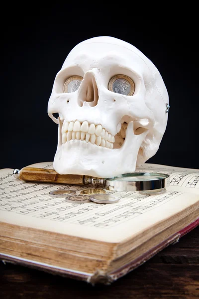 Menselijke scull — Stockfoto