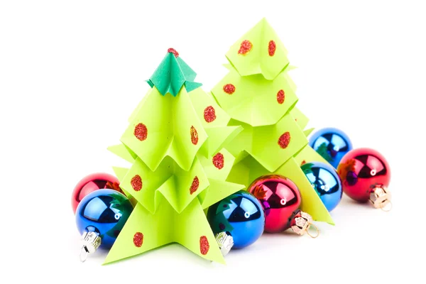 Albero di Natale di carta — Foto Stock