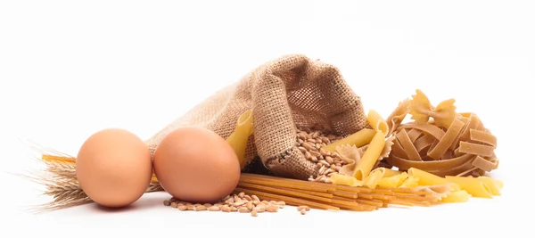 Pasta ingredients assortment — Stock Photo, Image