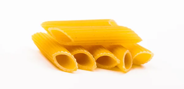 Pasta rör isolerade på vit bakgrund — Stockfoto