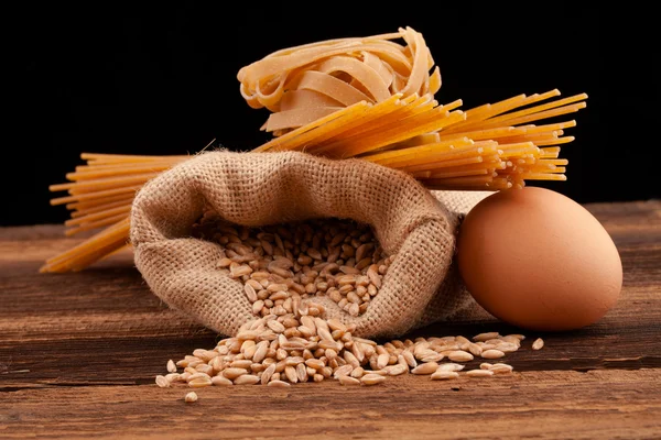 Pasta ingredients assortment — Stock Photo, Image