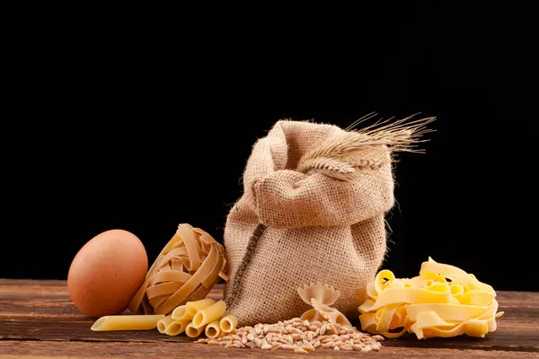 Pasta ingredients assortment — Stock Photo, Image