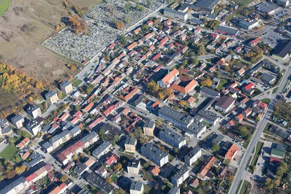 Aerial view of Pinczow town in Poland — Stock Photo, Image