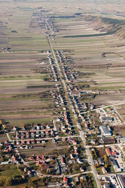 Pinczow şehrin havadan görünümü — Stok fotoğraf