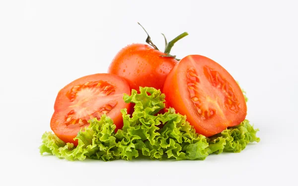 Tomato and lettuce — Stock Photo, Image