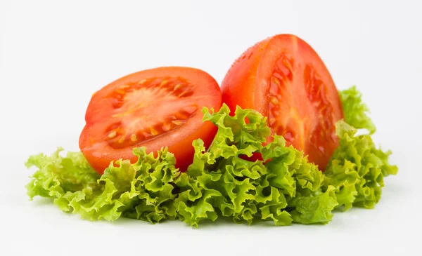 Tomato and lettuce — Stock Photo, Image