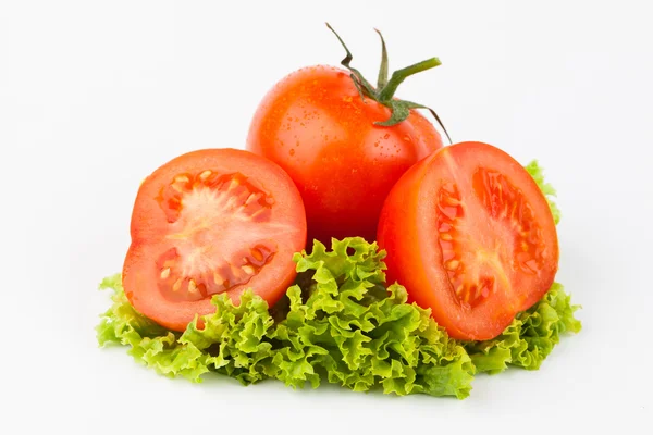 Tomato and lettuce — Stock Photo, Image