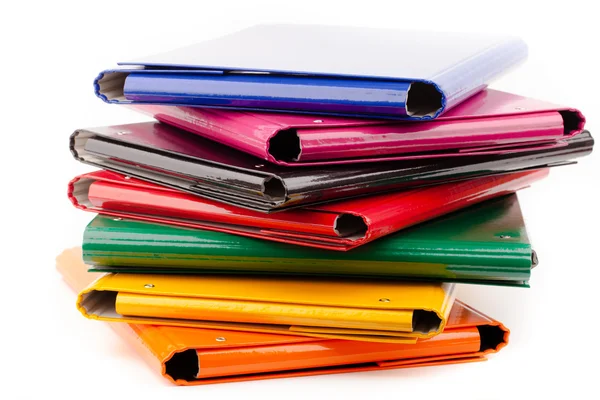 Biuro kolorowe foldery — Zdjęcie stockowe