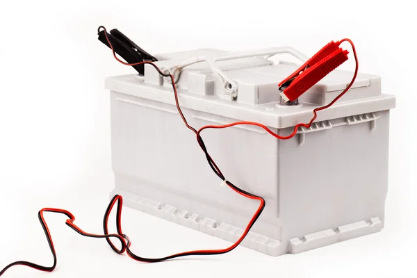 Auto batteria e cavi jumper — Foto Stock