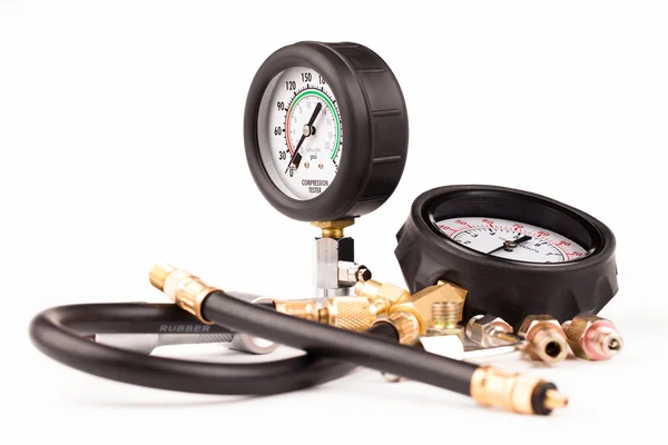 Pressure gauges and tools — Stock Photo, Image