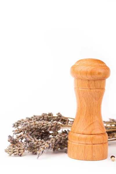 Wooden salt shaker — Stock Photo, Image