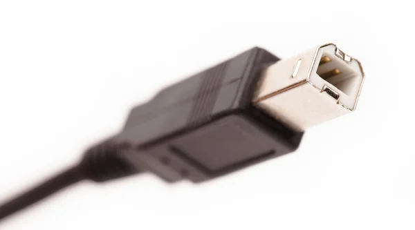 Zbliżenie: gniazdo kabla usb — Zdjęcie stockowe