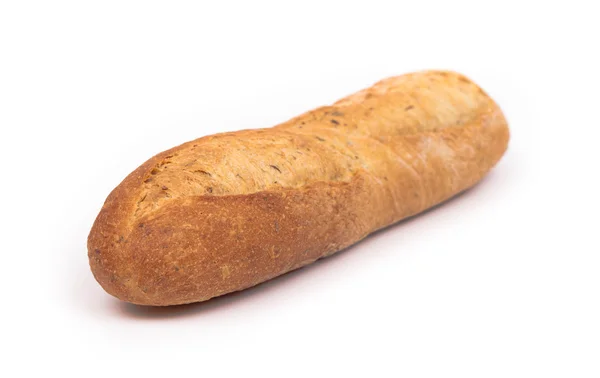 Ugnsbakad baguette bröd isolerad på vit — Stockfoto