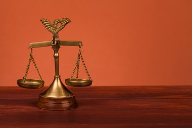 Scales on table