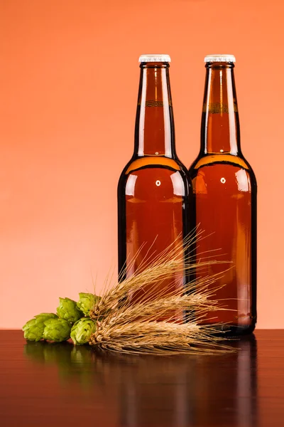 Egy üveg sör. — Stock Fotó