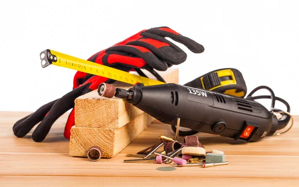 Werkzeuge zur Holzbefestigung — Stockfoto