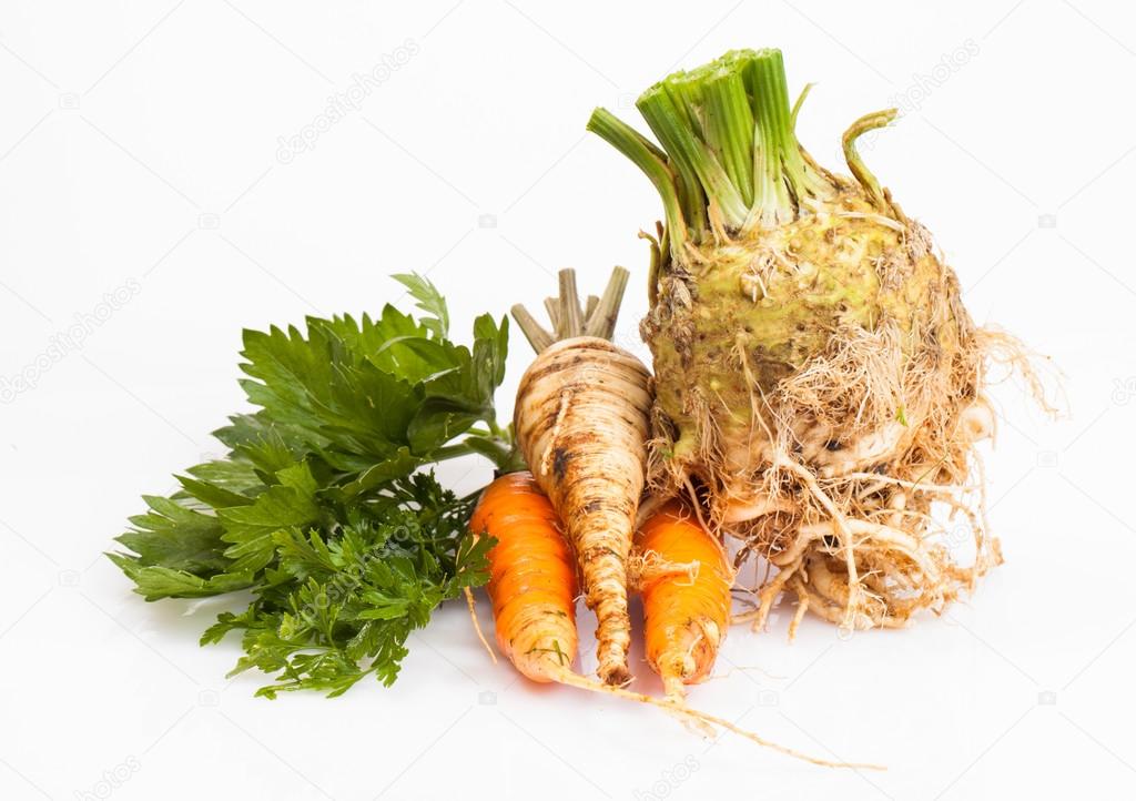 Celeriac, carrot and parsley roots Stock Photo by ©yeti88 32345185