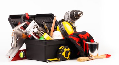 beyaz izole işçisi araçları