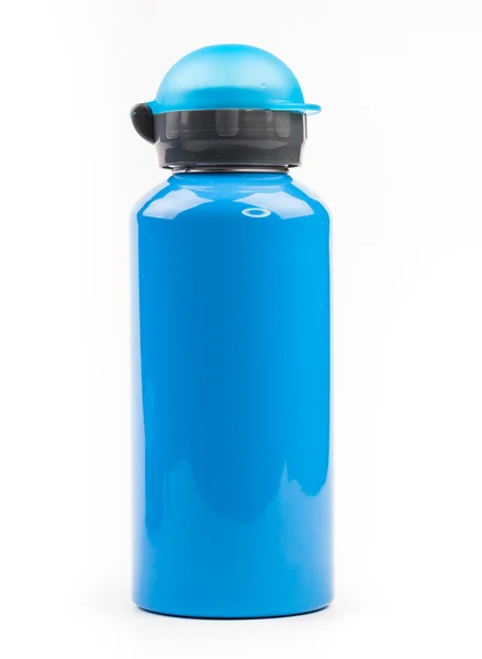 Blue thermos — Stock Photo, Image