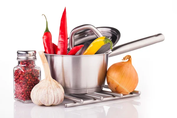 Cooking vegetables composition — Stock Photo, Image