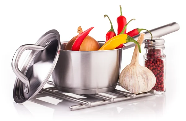 Cooking vegetables composition — Stock Photo, Image