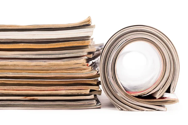 Pile of newspapers — Stock Photo, Image