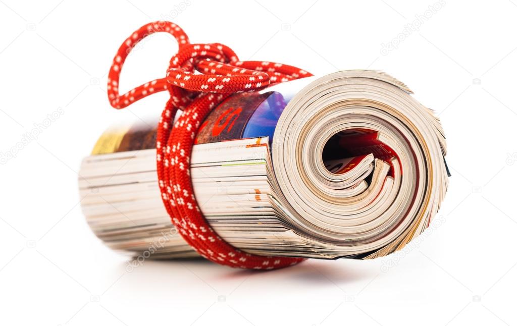role of newspapers with red rope