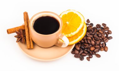 beyaz izole kahve fincanı
