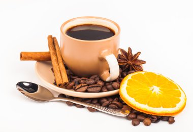 beyaz izole kahve fincanı